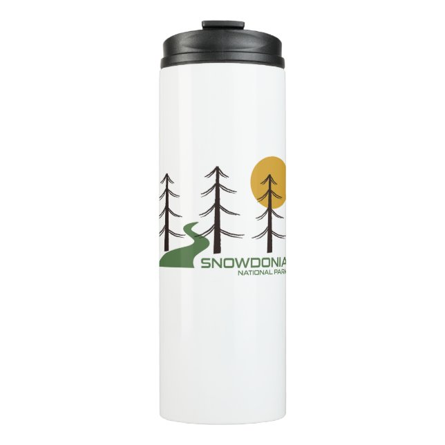 Snowdonia Nationalparkroute Thermosbecher (Vorderseite)