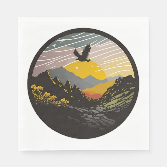 Snowdonia Serviette (Vorderseite)