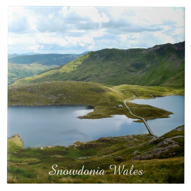 Snowdonia Wales Fliese (Vorderseite)