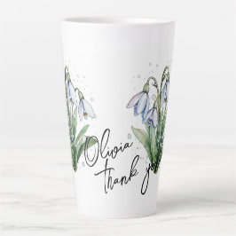 Snowdrop "Danke!" Editable Slogan & Name Milchtasse