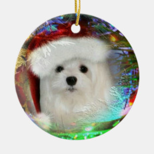 Snowdrop die maltesische Weihnachtsverzierung Keramikornament