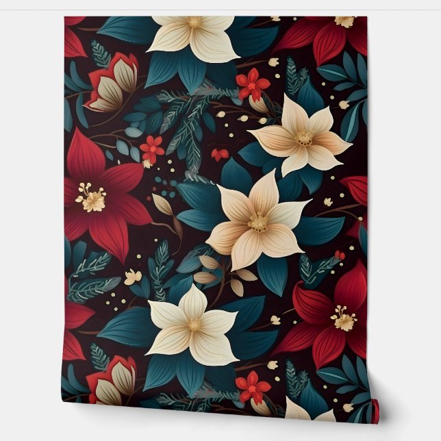 Snowdrop Starry Blooms botanisch Tapete (Abrollen)