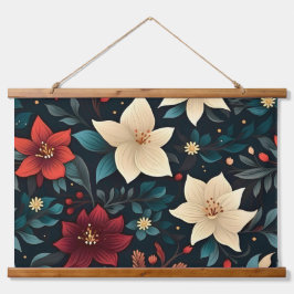 Snowdrop Starry Blooms botanisch Wandteppich Mit Holzrahmen