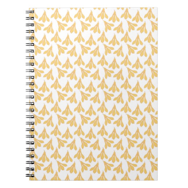 Snowdrop White Rain Notebook Notizblock (Vorderseite)