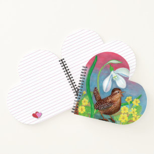Snowdrop & Wren beschwören das Frühlingsherz Notizbuch