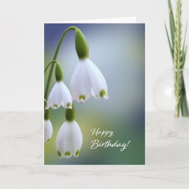 Snowdrops Happy Birthday Card Karte