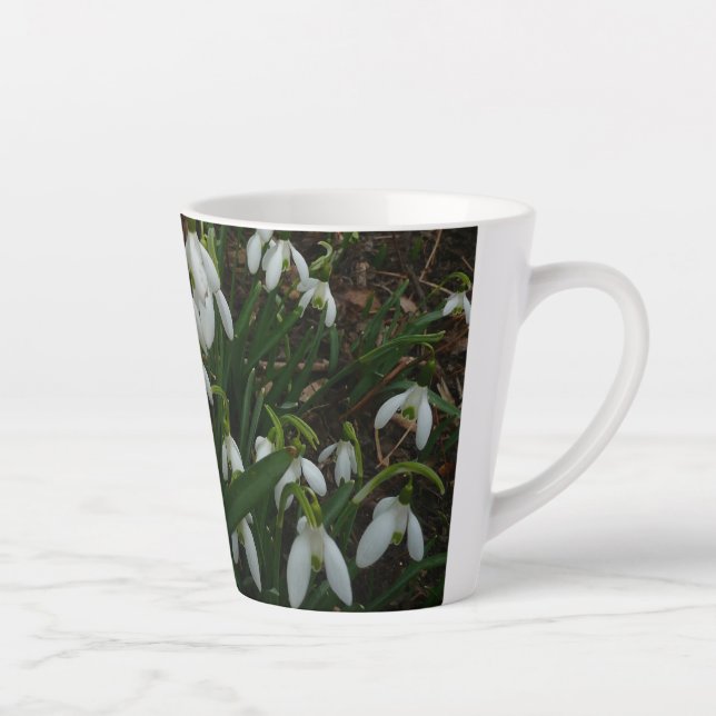 Snowdrops I (Galanthus) Weiße Frühlingsblumen Milchtasse (Rechts)