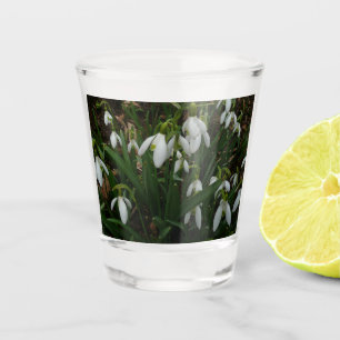 Snowdrops I (Galanthus) Weiße Frühlingsblumen Schnapsglas