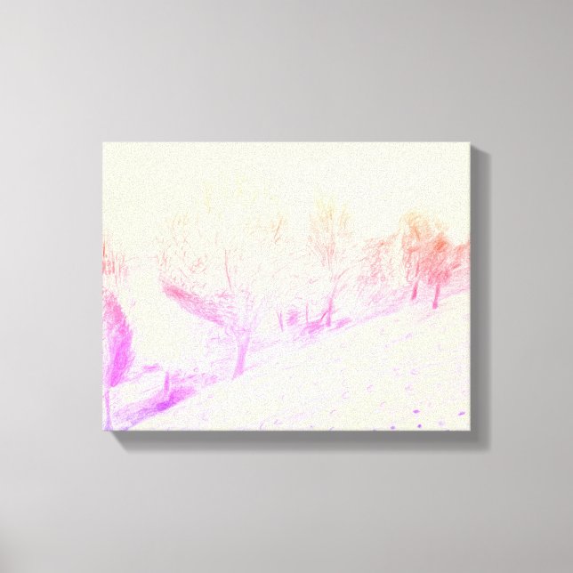 Snowfall Canvas Print Leinwanddruck (Vorderseite)