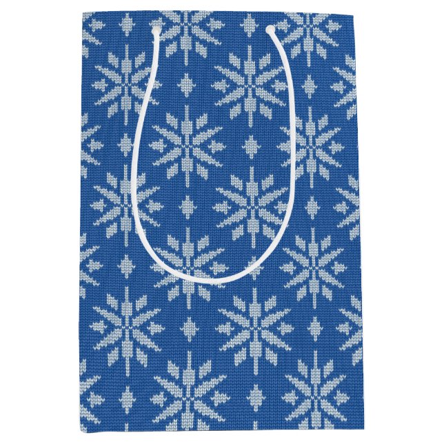 Snowfall Knit  Mittlere Geschenktüte (Vorderseite)