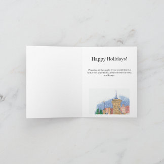 Snowfall Lagoon Holiday Card Karte