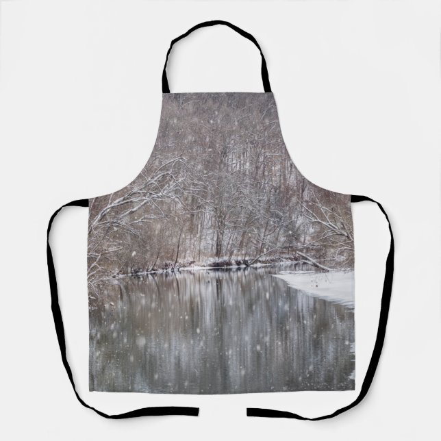 Snowfall über den Finley River Schürze (Vorderseite)