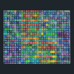 Snowfänger Schneeflocke-Temperatur-Quilt Puzzle<br><div class="desc">Ein Farbtupfer zeigt die täglichen Hoch- und Tiefsttemperaturen über ein ganzes Jahr durch schneeflocke Formen auf farbenprächtigen Hintergründen, die fünf Grad Temperatursteigerungen darstellen. Die Schneeflocken sind meine eigenen Gestaltungsmuster, und diese quilt-artige Schöpfung ist ein Jahr im Entstehen! Wie schnell kann man die Teile dieses Puzzles zusammensetzen, ohne die Zeit, die...</div>