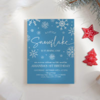 Snowflake 1. Geburtstag Winter Onederland