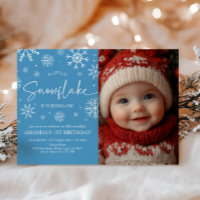 Snowflake 1. Geburtstag Winter Onederland Foto