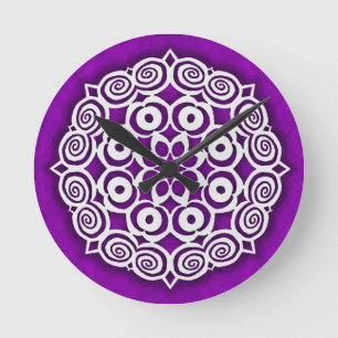 Snowflake #1 runde wanduhr