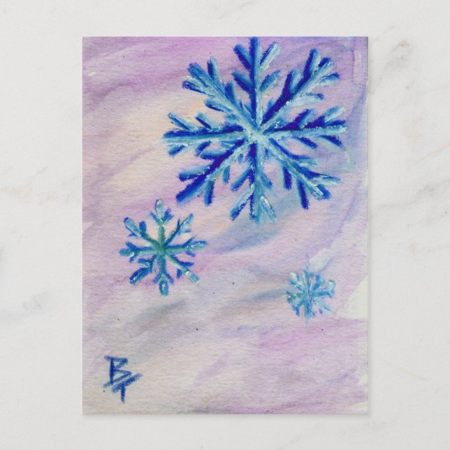 Snowflake ACEO Postkarte (Vorderseite)