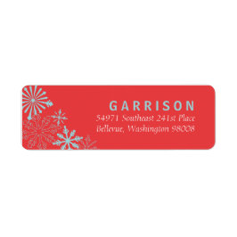 Snowflake-Adressetikett