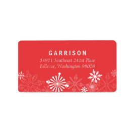 Snowflake-Adressetikett Adressaufkleber