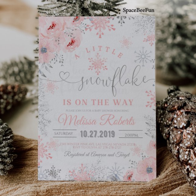 Snowflake Baby Dusche Einladung ein wenig ist auf (Snowflake Baby Shower Invitation A little Is on
Snowflake Baby Shower Invitation )