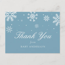 Snowflake Baby Es ist kalt draußen Danke Postkarte