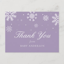 Snowflake Baby Es ist kalt draußen Danke Postkarte