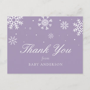 Snowflake Baby Es ist kalt draußen Danke Postkarte