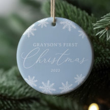 Snowflake Baby First Christmas Foto