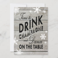Snowflake Bachelorette Zeit, Champagner zu trinken