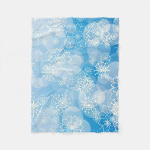 Snowflake background fleecedecke