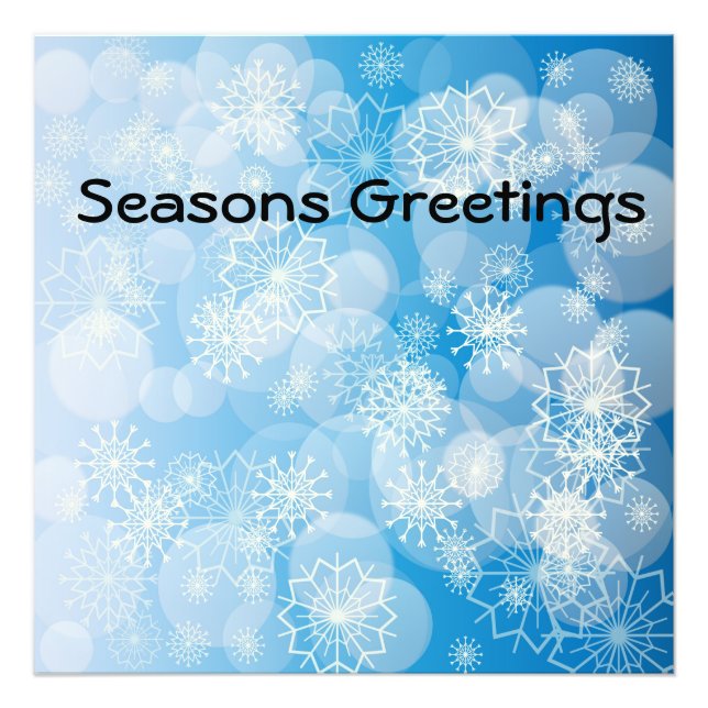 Snowflake background fotodruck (Vorne)