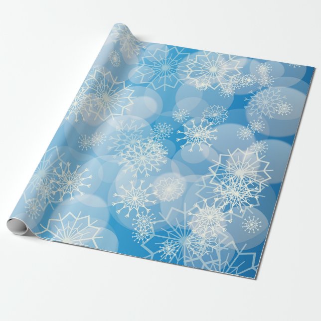 Snowflake background geschenkpapier (Ungerollt)