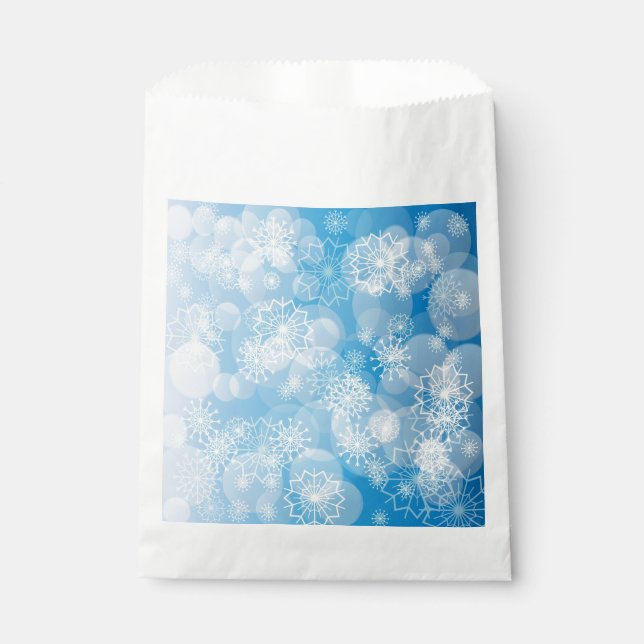 Snowflake background geschenktütchen (Vorderseite)