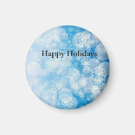 Snowflake background magnet