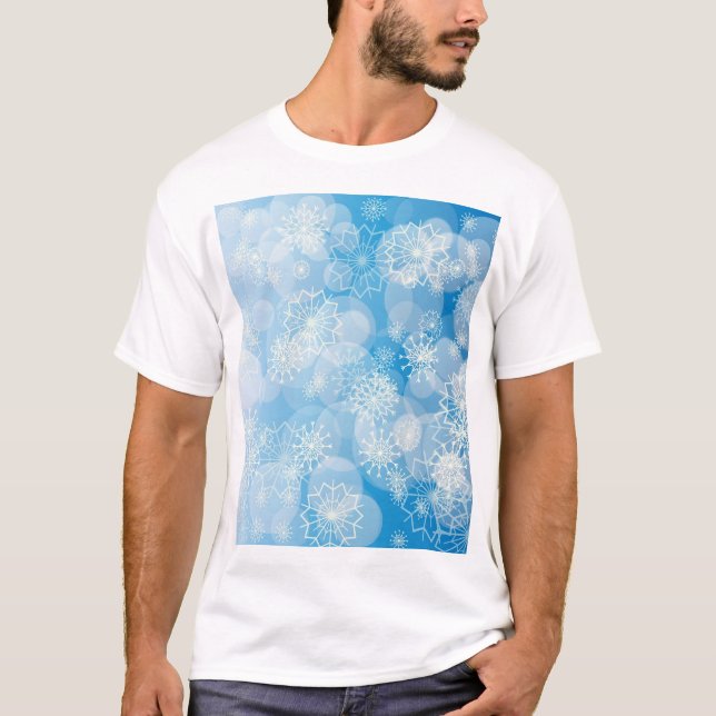Snowflake background T-Shirt (Vorderseite)