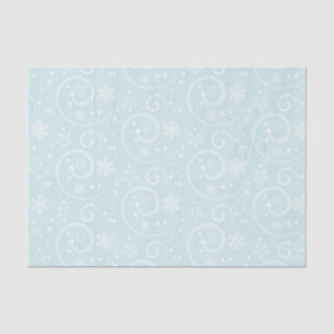 Snowflake Blue Hintergrund Seidenpapier