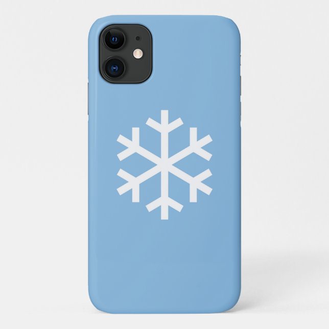 Snowflake Christmas Blue iPhone 11 Fall Case-Mate iPhone Hülle (Rückseite)