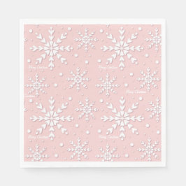 Snowflake Christmas Napkin Serviette