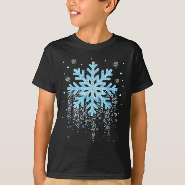 Snowflake Costume Winter Christmas Matching Mens W T-Shirt (Vorderseite)