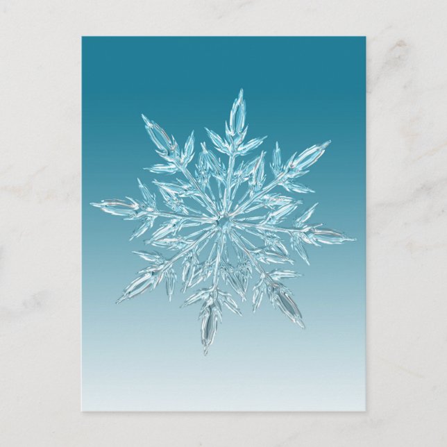 Snowflake Crystal Postkarte (Vorderseite)