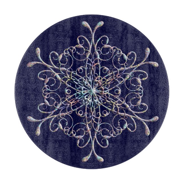 Snowflake Cutting Board Schneidebrett (Vorderseite)
