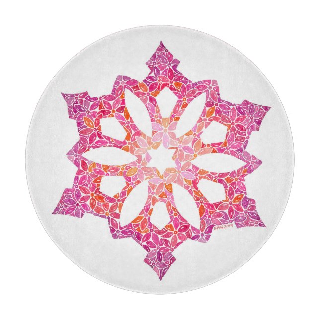 Snowflake Cutting Board Schneidebrett (Vorderseite)