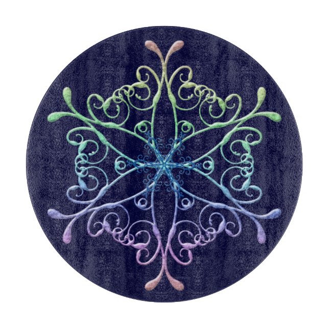 Snowflake Cutting Board Schneidebrett (Vorderseite)