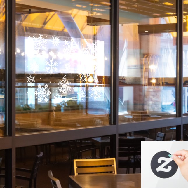 Snowflake-Dekoration  Fensteraufkleber (Restaurantfenster)