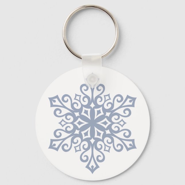 Snowflake Design Winter Schlüsselanhänger (Vorderseite)
