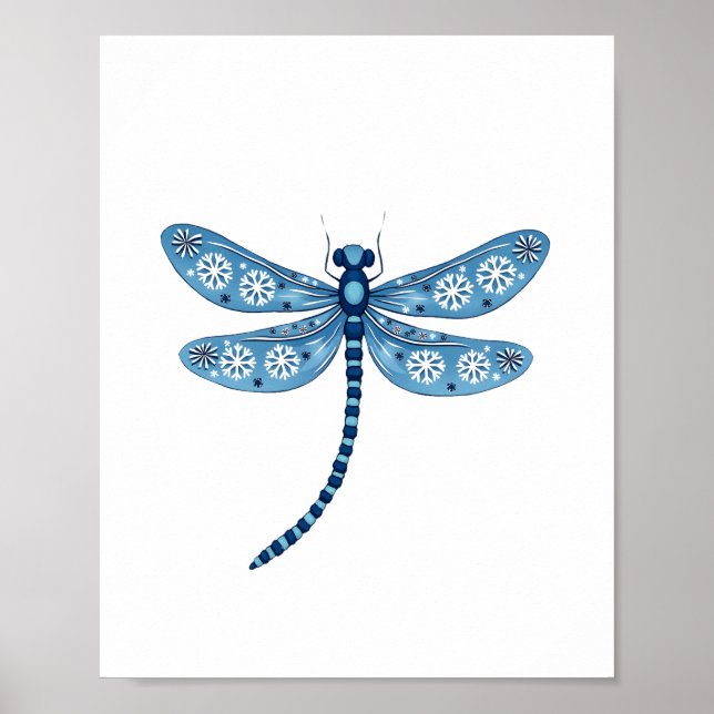 Snowflake Dragonfly Spirit Poster (Vorne)