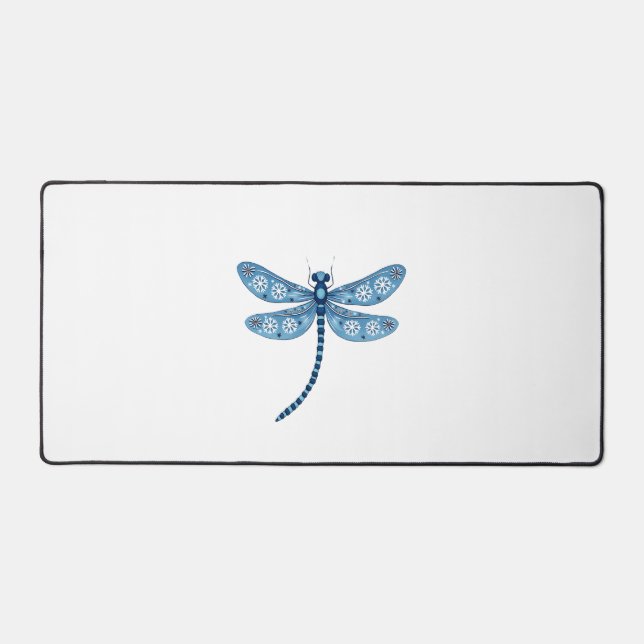 Snowflake Dragonfly Spirit Schreibtischunterlage (Vorderseite)