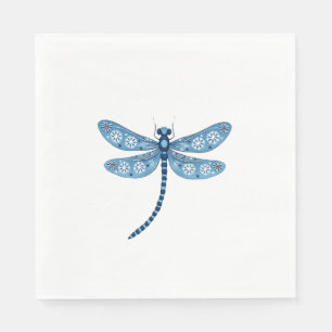 Snowflake Dragonfly Spirit Serviette