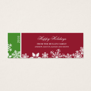 Snowflake Edge Holiday-Geschenk-Tag
