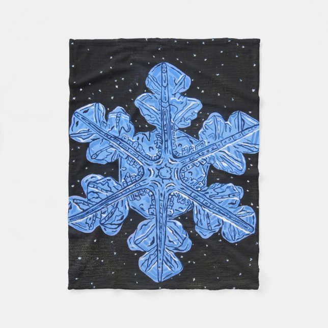 Snowflake Fleece Blanket (Vorderseite)